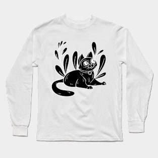 Lucky black cat Long Sleeve T-Shirt